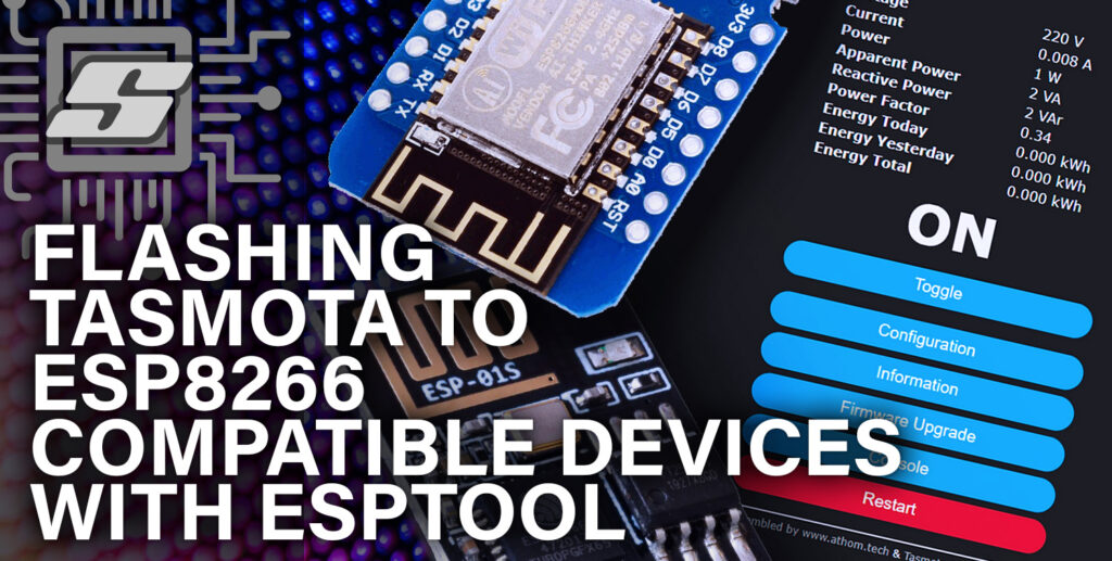 Flashing Tasmota to ESP8266 Compatible Devices with ESPTool