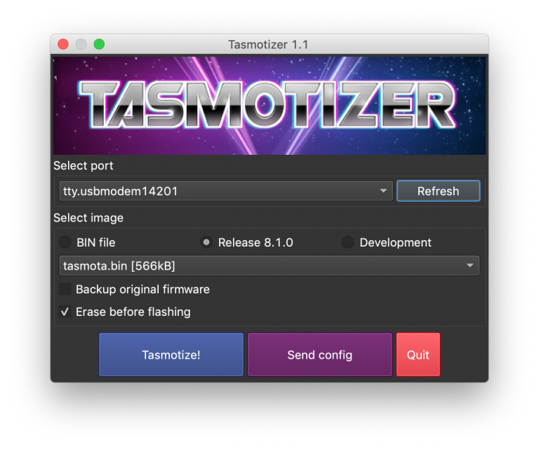 Прошивка tasmota через arduino ide