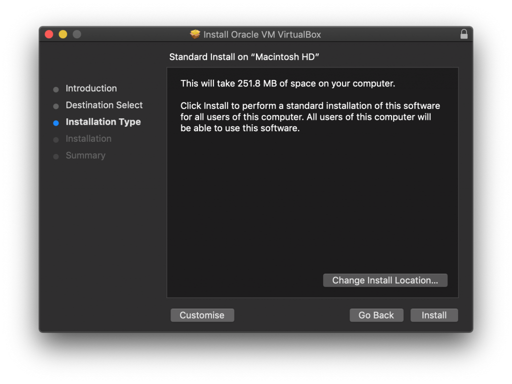 ubuntu virtualbox mac