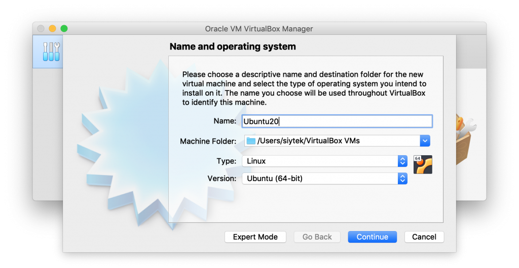 install ubuntu on virtualbox mac