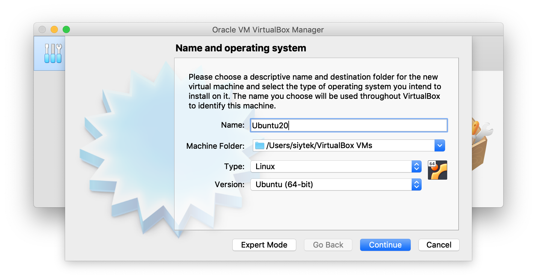 virtualbox ubuntu on mac