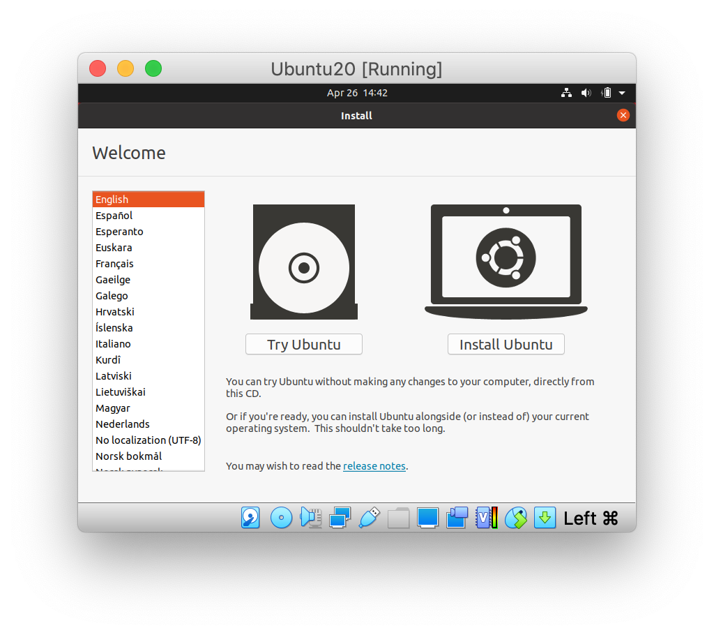 ubuntu virtual image for mac