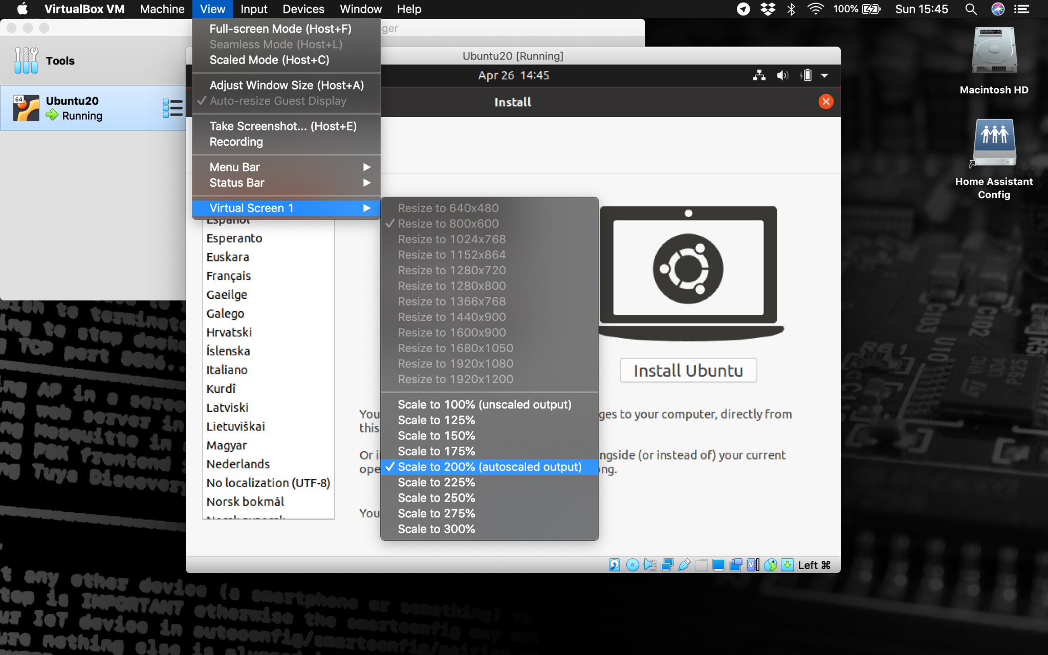 install ubuntu on virtualbox mac