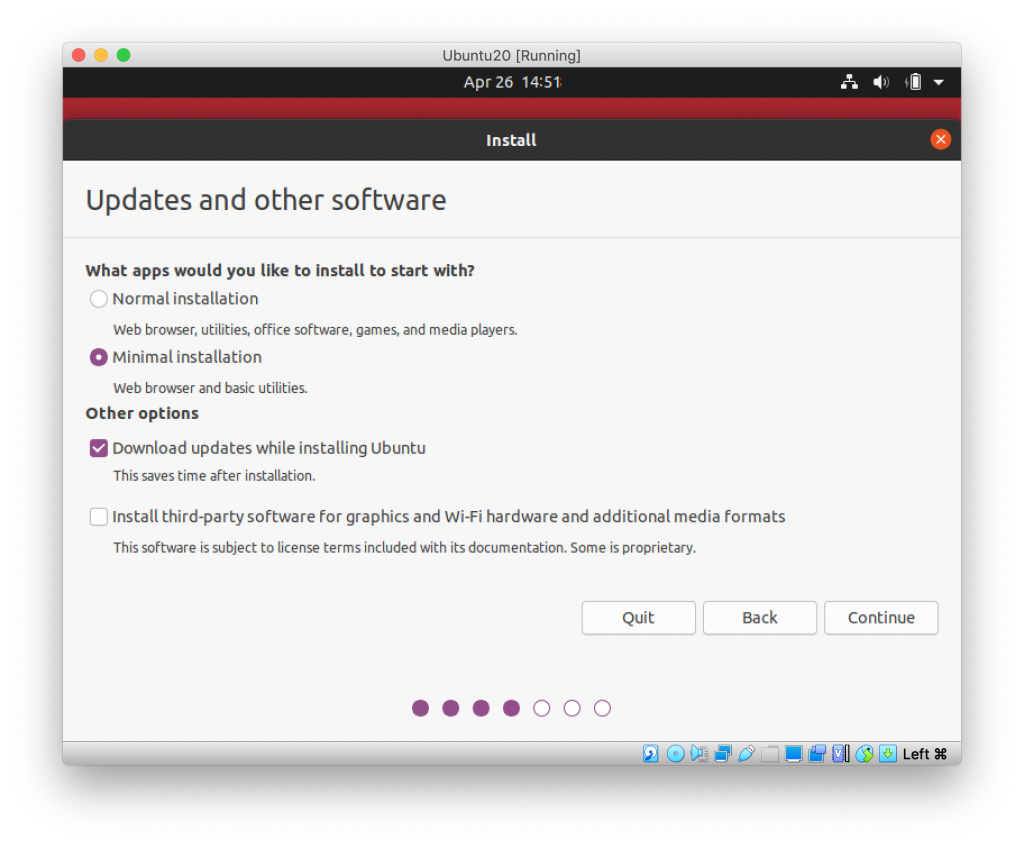 install ubuntu virtualbox mac