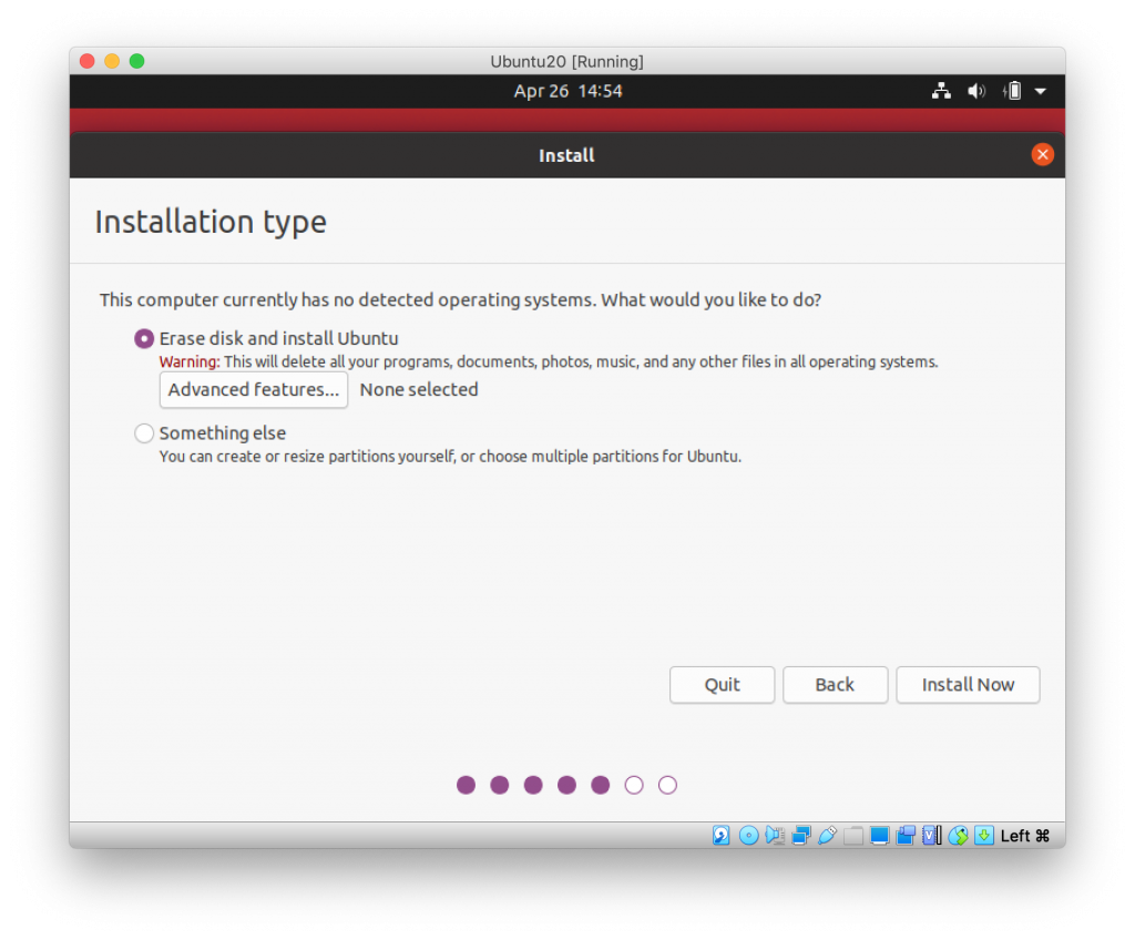 install ubuntu virtualbox mac