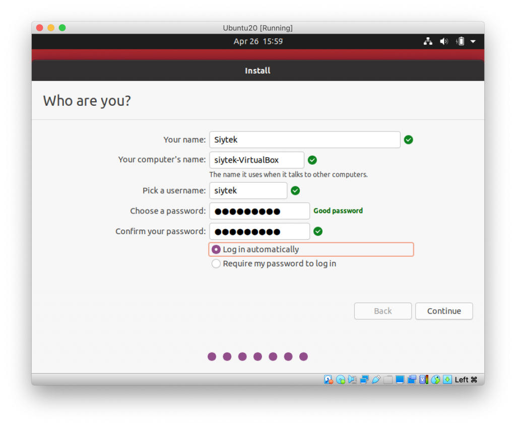 how to install macos on virtualbox ubuntu