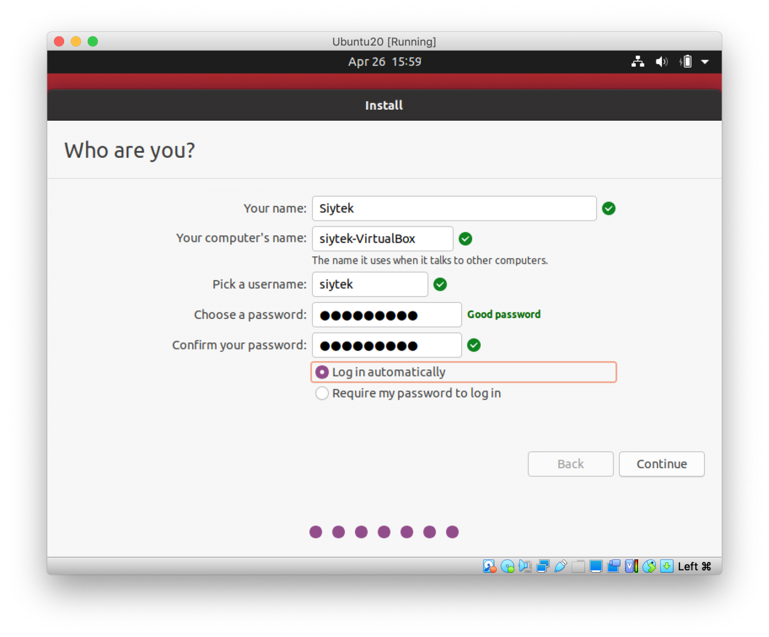 virtualbox ubuntu on mac