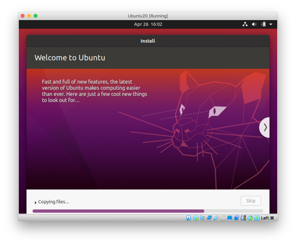 Ошибка при установке ubuntu на virtualbox на macbook