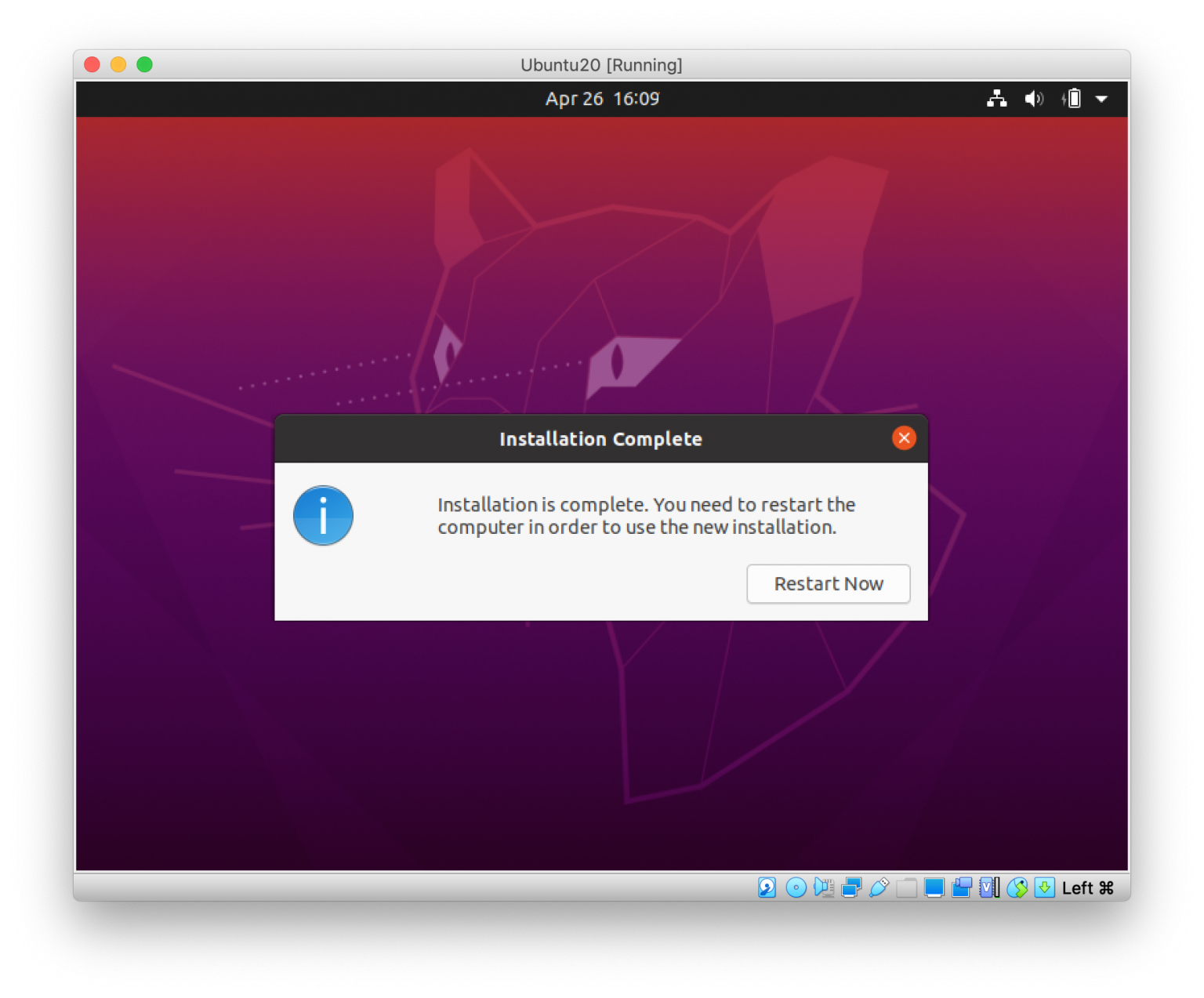 run ubuntu vm on mac