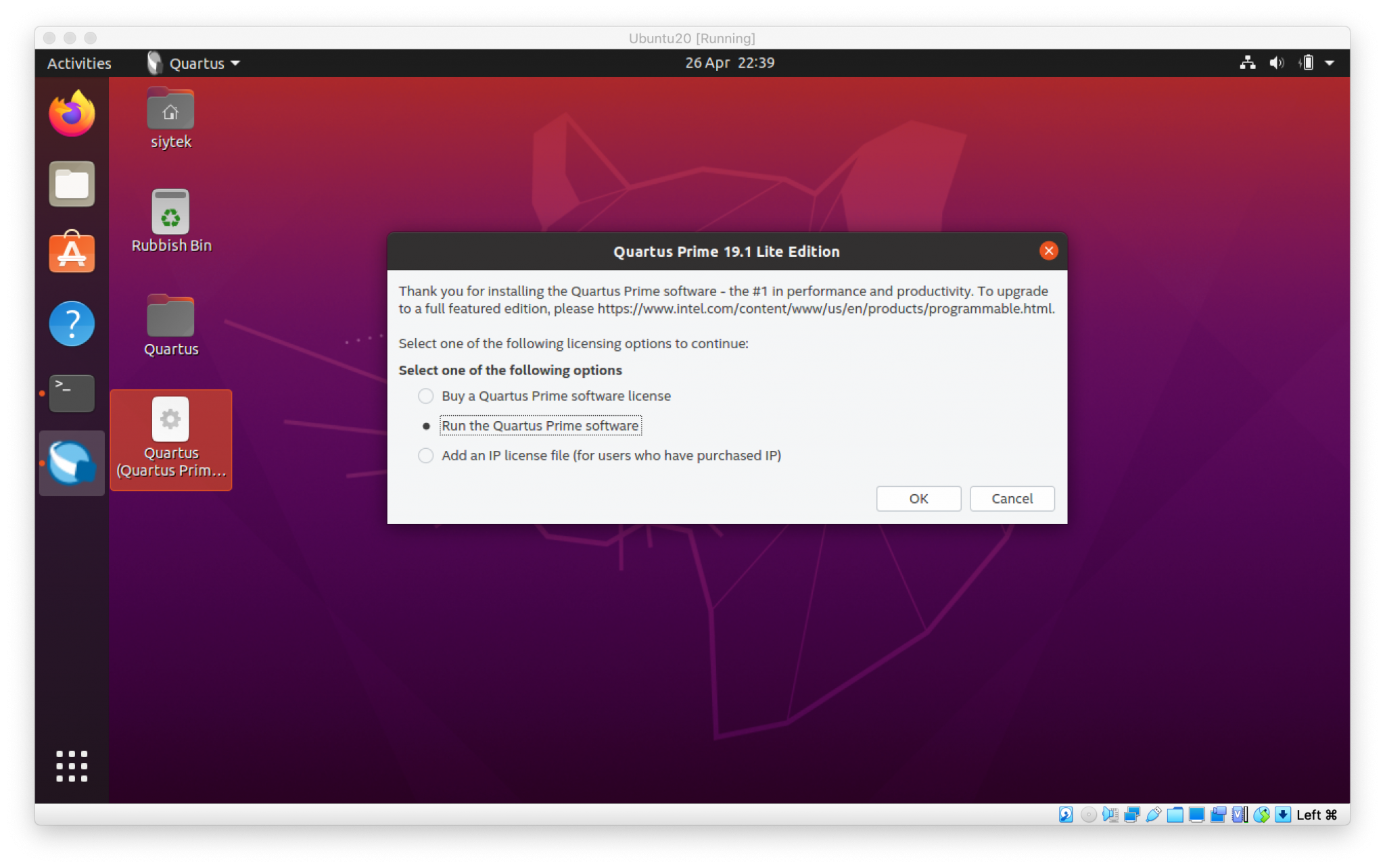 virtualbox internet settings on ubuntu for mac os