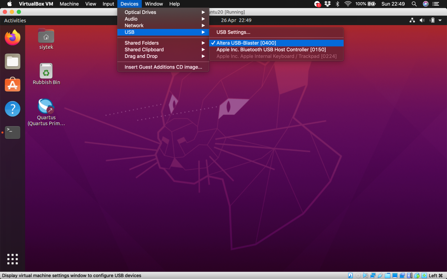ubuntu virtualbox for mac os x