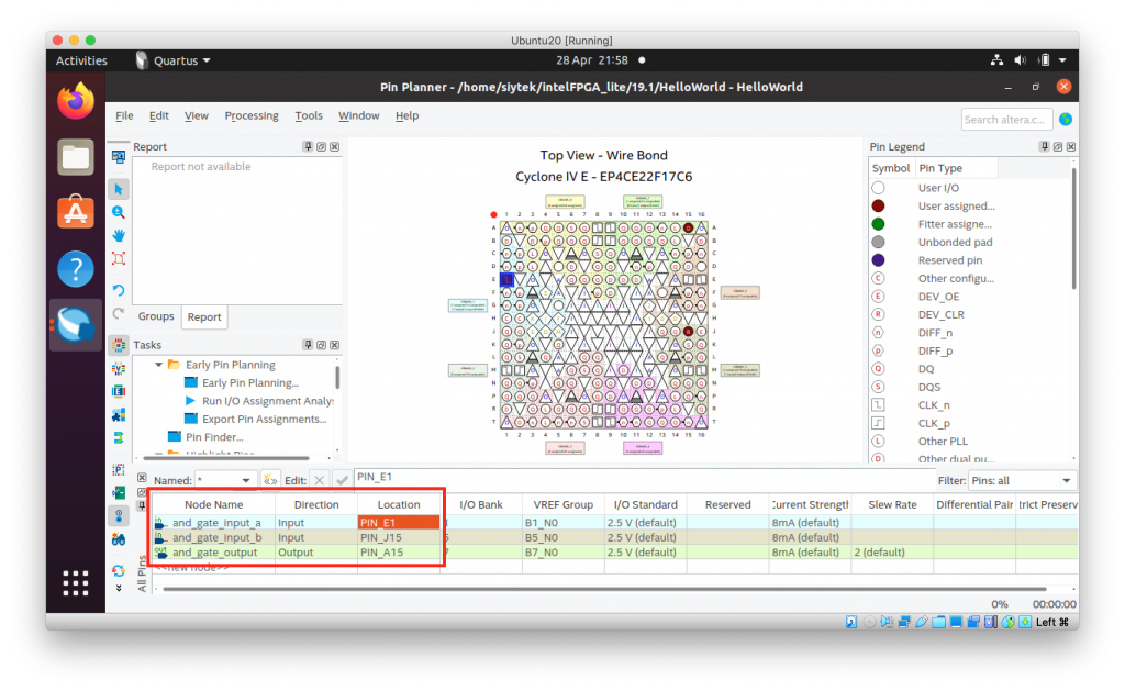 quartus prime clock assignment