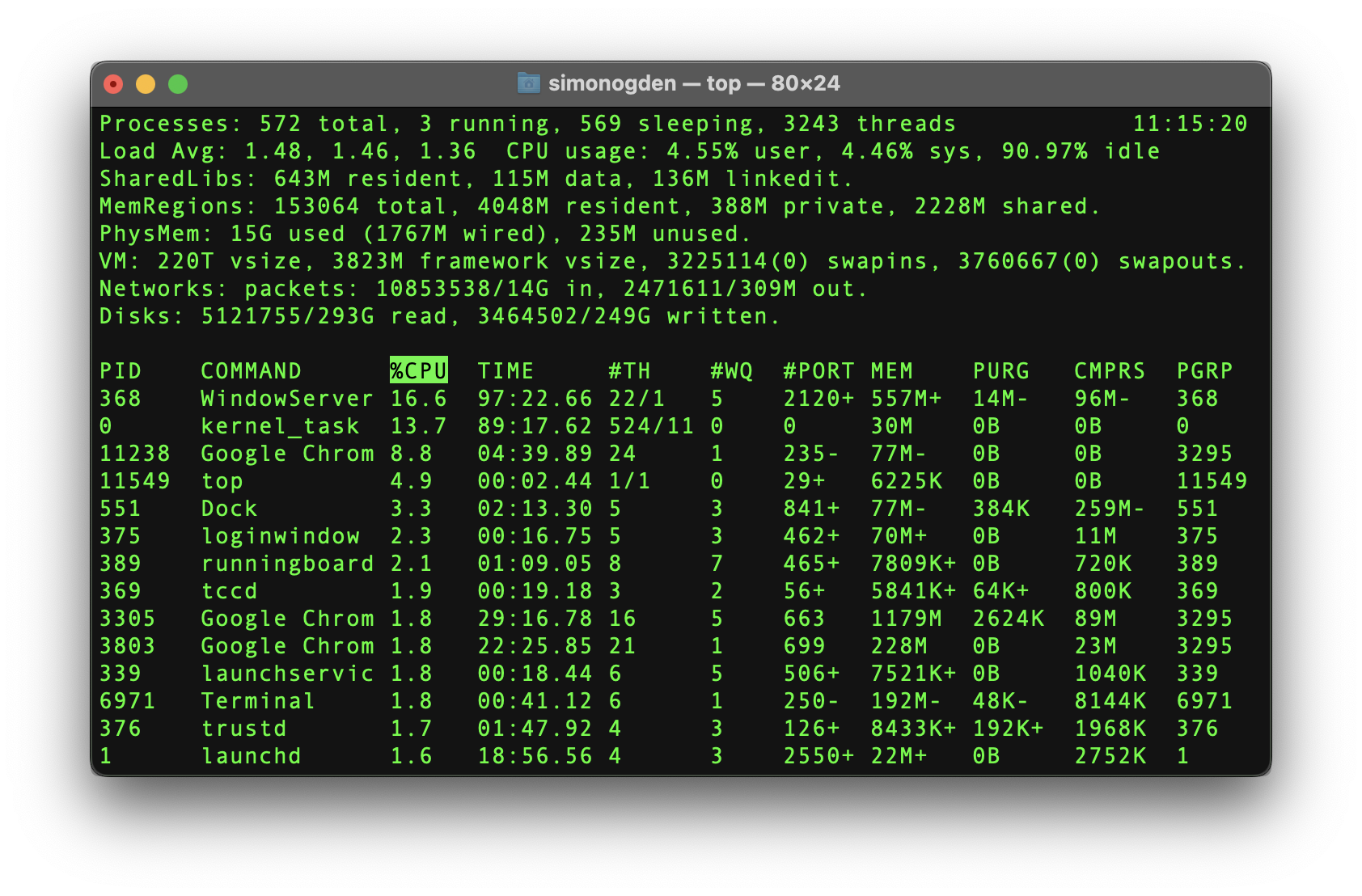 terminal commands macbook