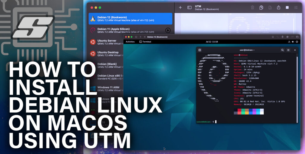 How to Install Debian Linux on macOS using UTM